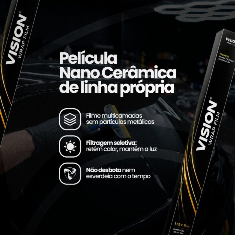 Pelicula Vision Wrap Film - nano ceramica de linha propria
